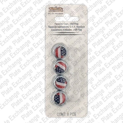 American Flag Fastener Caps
