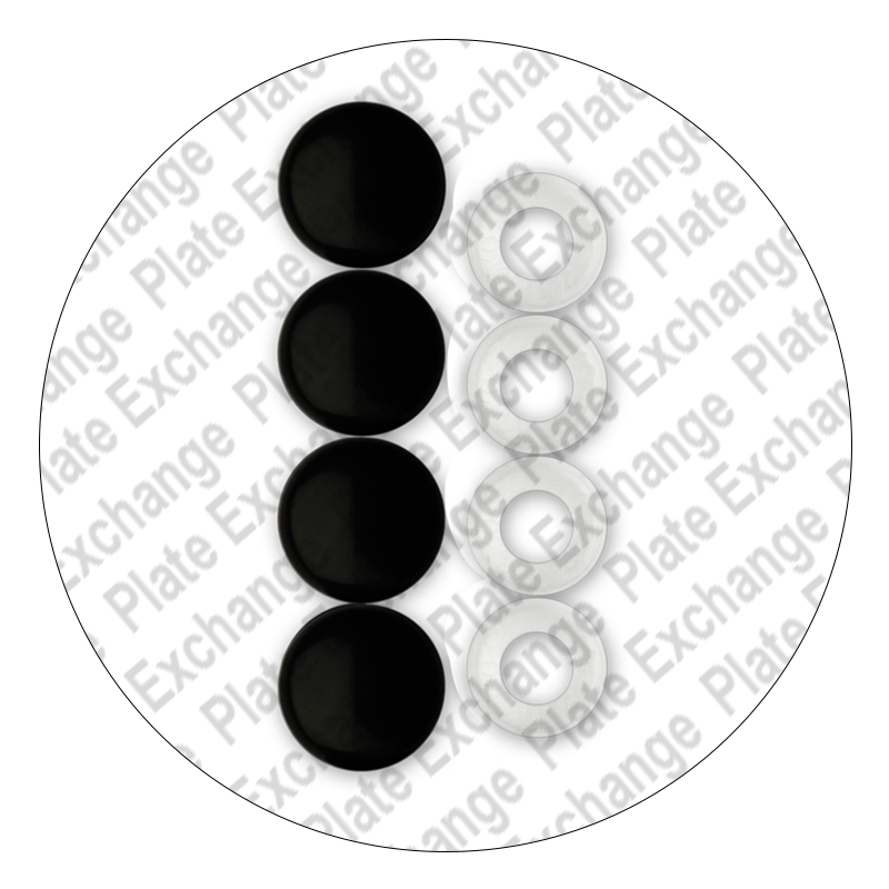 License Plate Fastener Caps