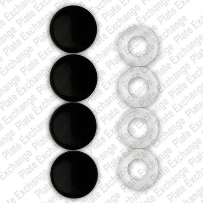Black Fastener Caps