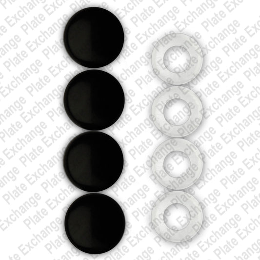 Black Fastener Caps