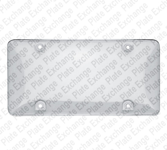 UV Protective Clear License Plate Bubble Cover