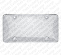 UV Protective Clear License Plate Bubble Cover
