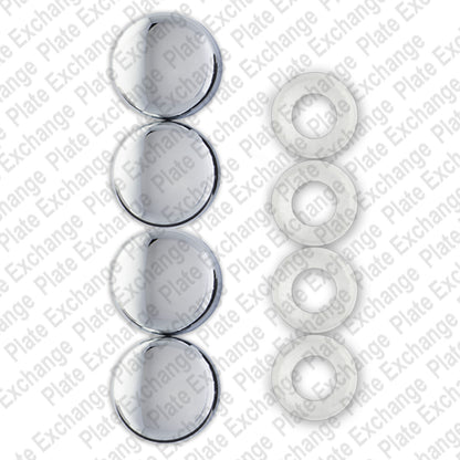 Chrome Fastener Caps