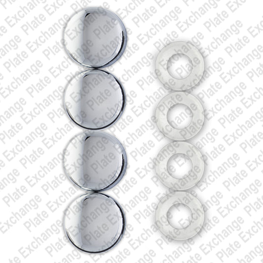 Chrome Fastener Caps