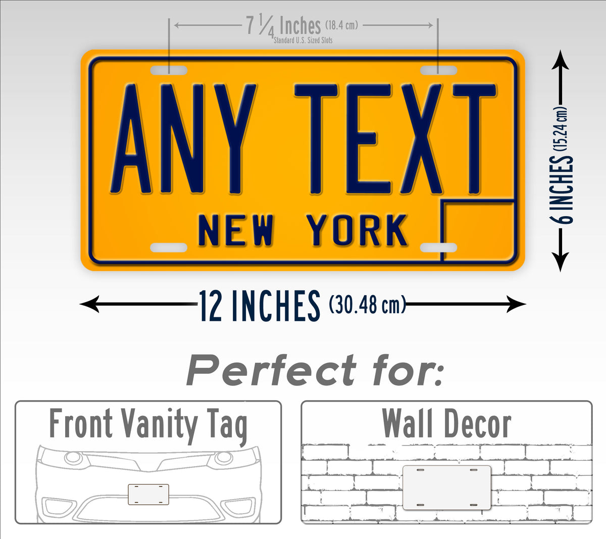 New York Vintage Novelty License Plate