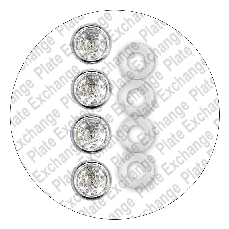 License Plate Fastener Caps