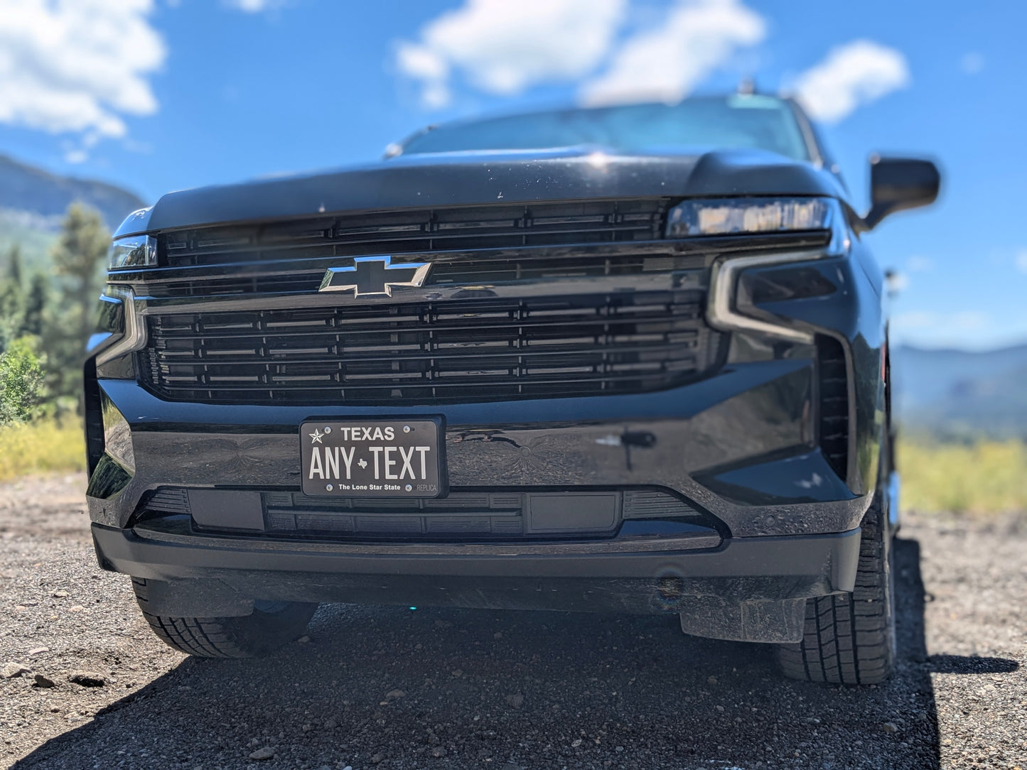 Texas Blackout Novelty License Plate