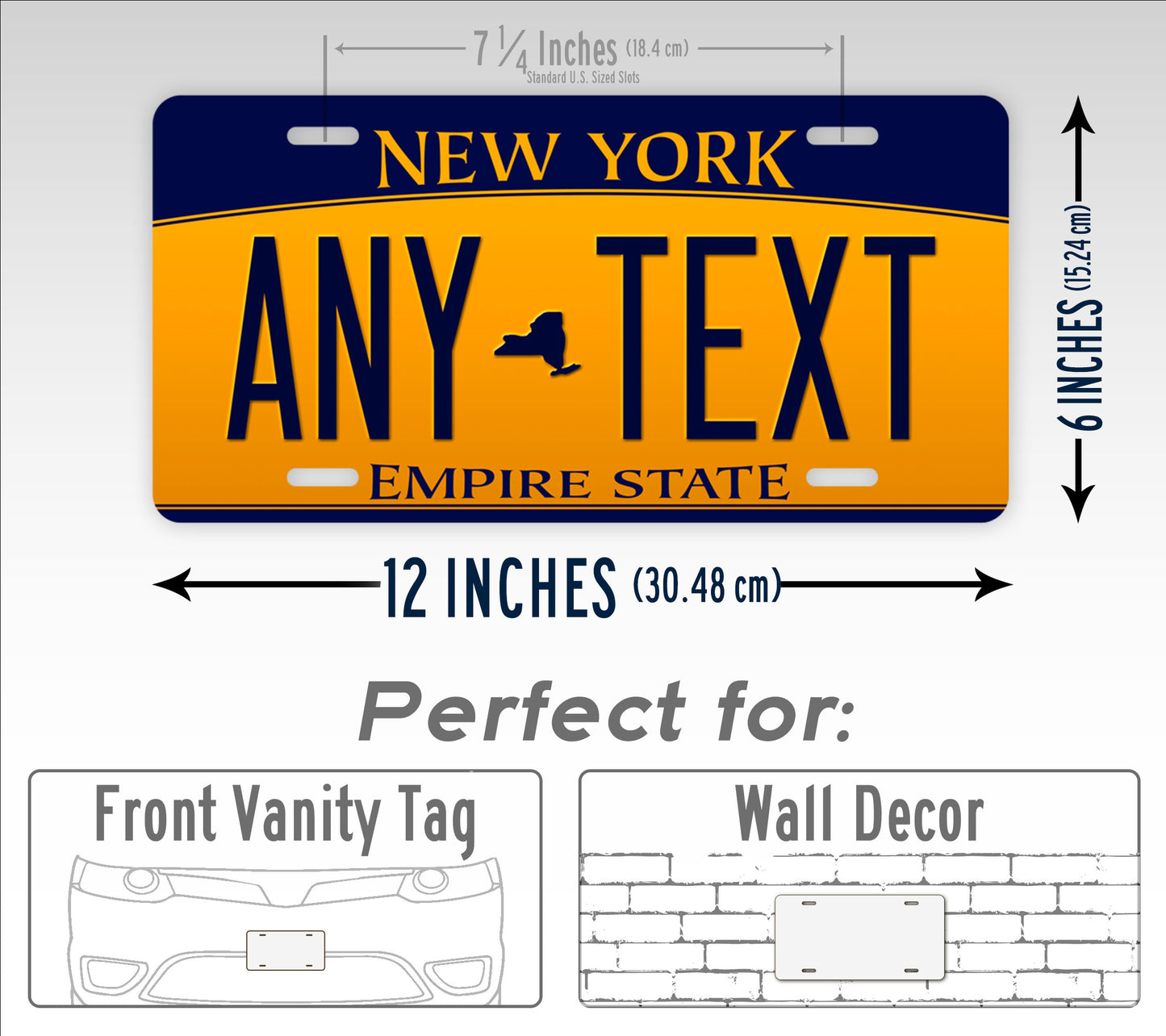 New York "Empire State" Novelty License Plate