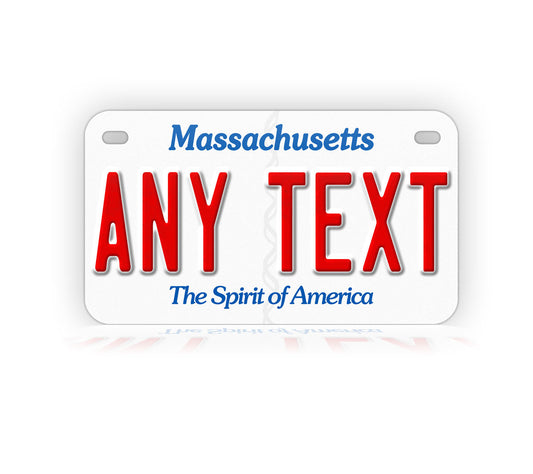 Massachusetts Motorcycle Novelty Plate