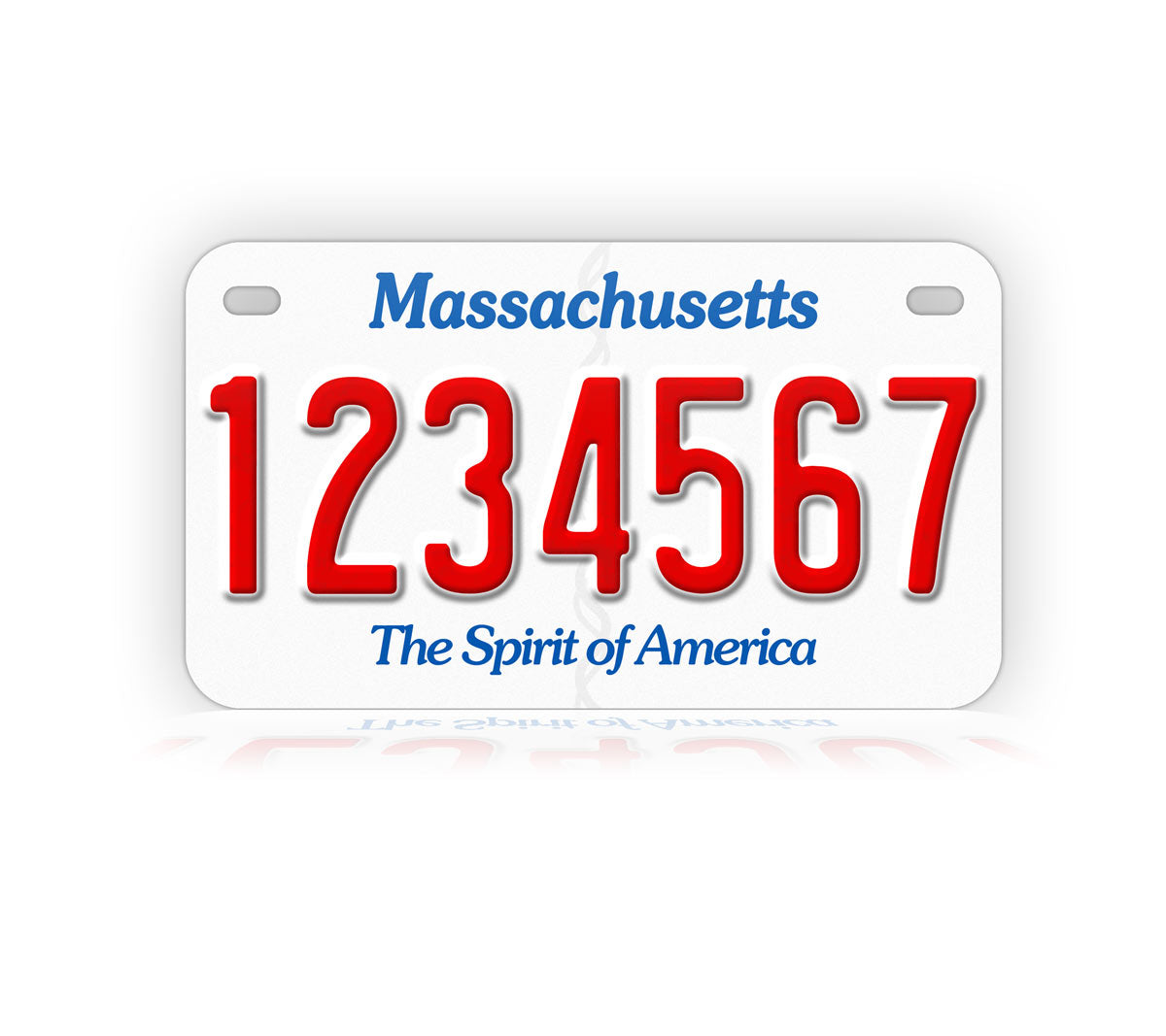 Massachusetts Motorcycle Novelty Plate