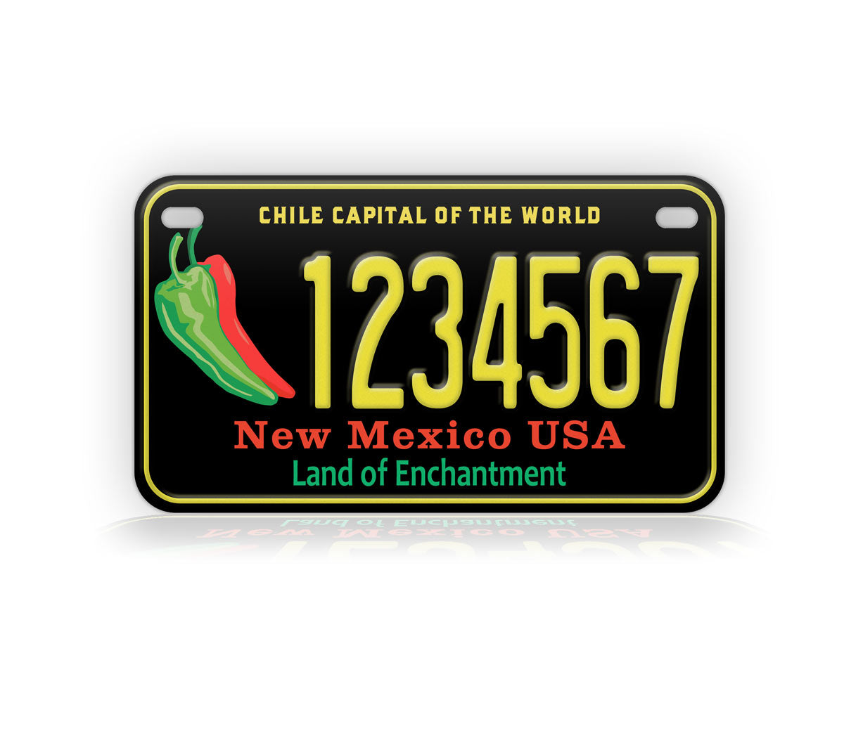 New Mexico Chili Motorcycle Novelty Plate
