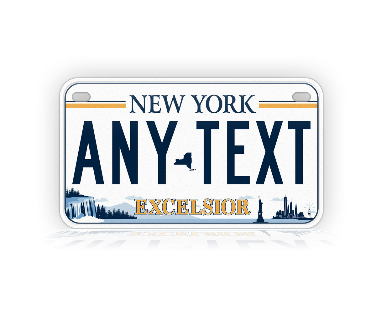 New York Excelsior Motorcycle Novelty Plate