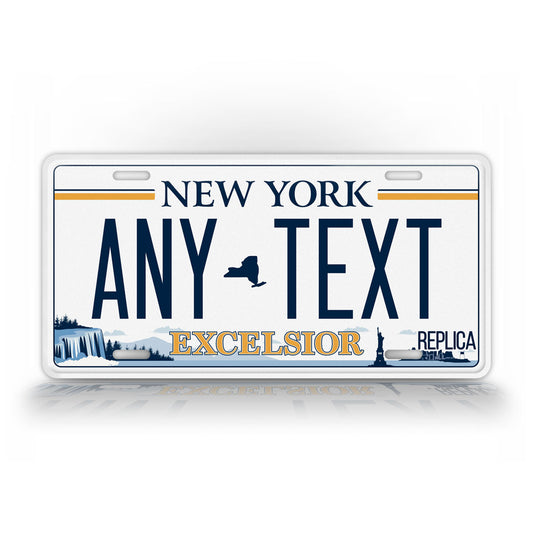 New York "Excelsior" Novelty License Plate