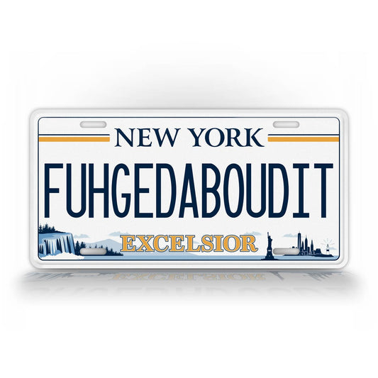 New York "Forget About it" Novelty License Plate