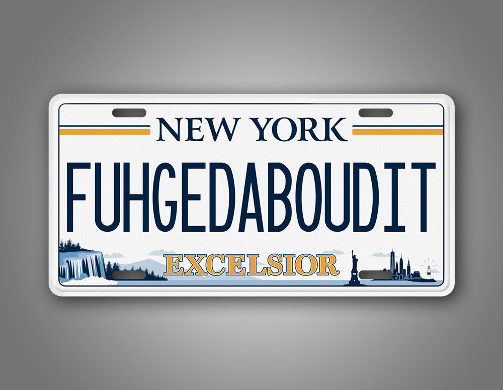 New York "Forget About it" Novelty License Plate