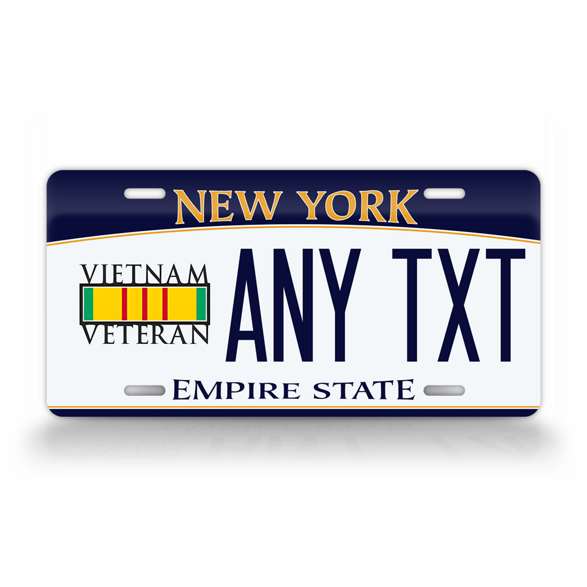 New York "Vietnam Veteran" Novelty License Plate