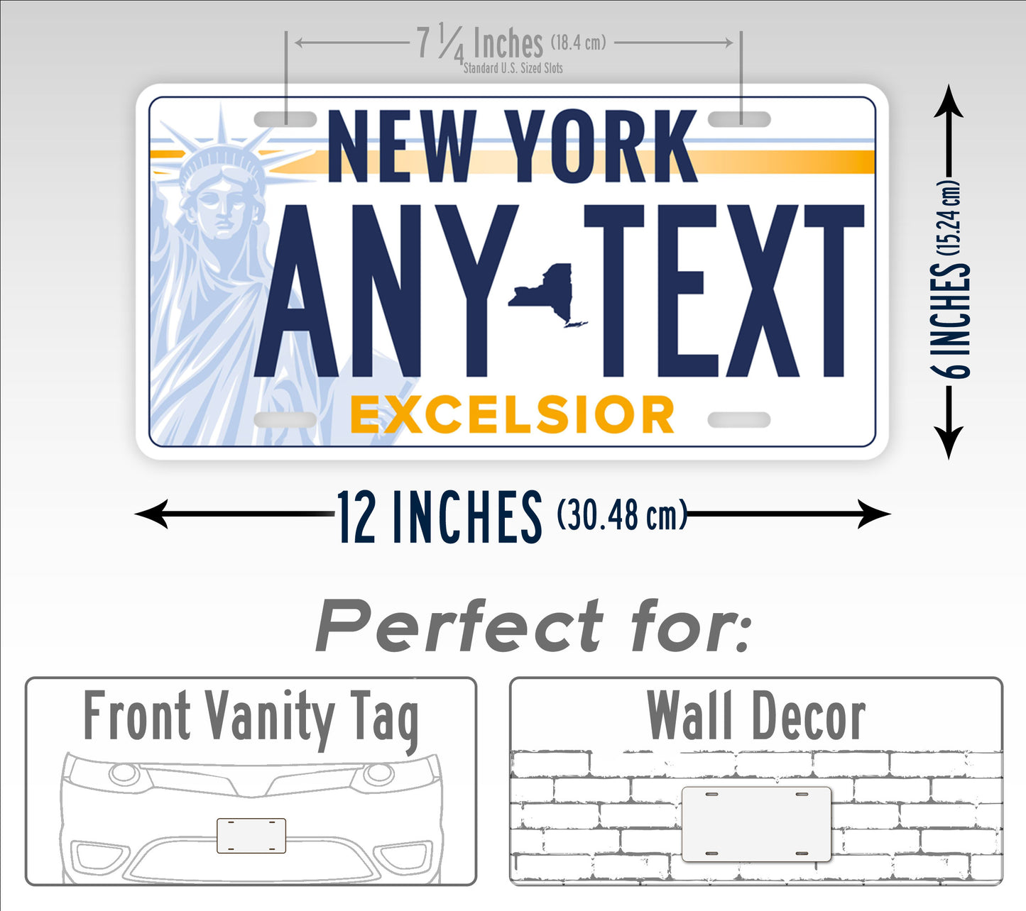 New York "Voting Option Torch" Novelty License Plate
