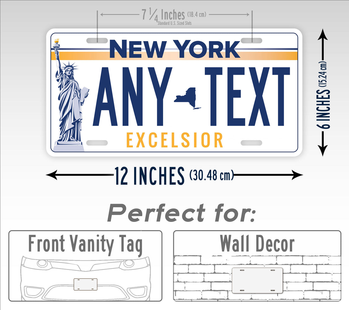 New York "Voting Option Torch" Novelty License Plate