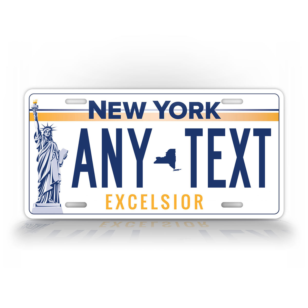 New York "Voting Option Torch" Novelty License Plate