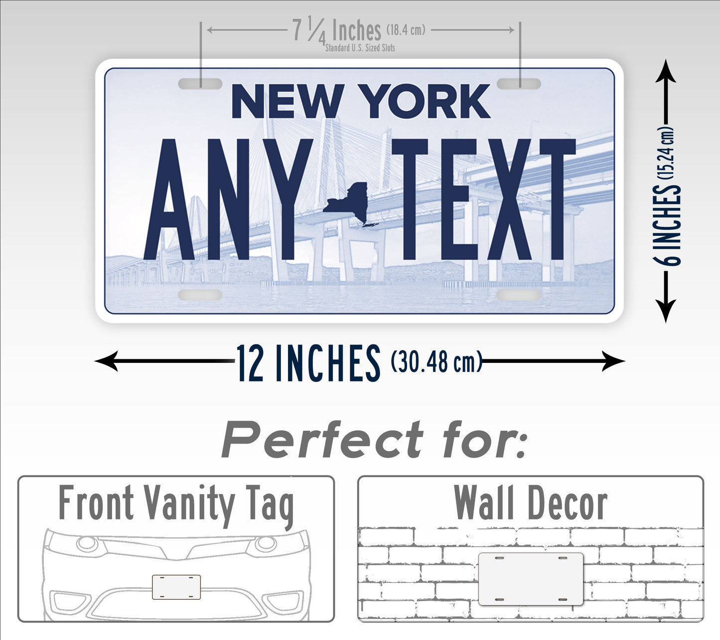 New York "Voting Option Torch" Novelty License Plate