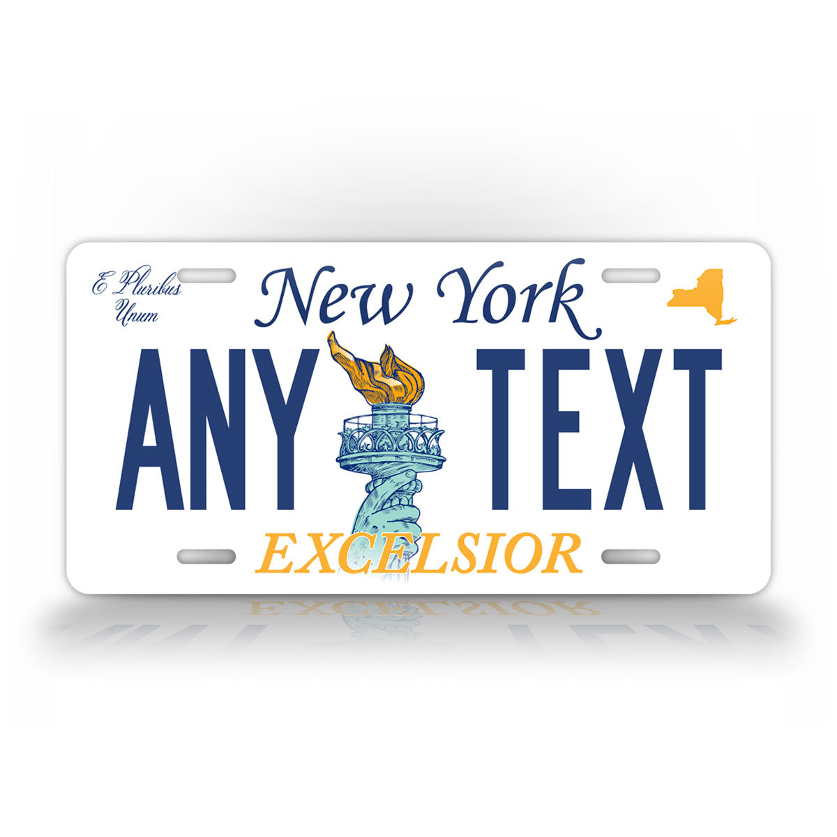 New York "Voting Option Torch" Novelty License Plate