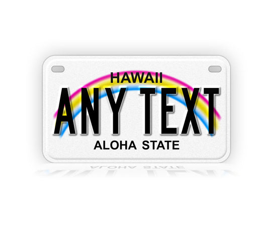 Hawaii Motorcycle Novelty Plate
