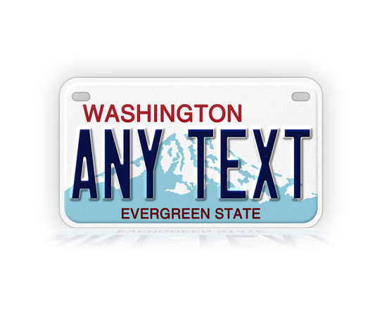 Washington Motorcycle Novelty Plate