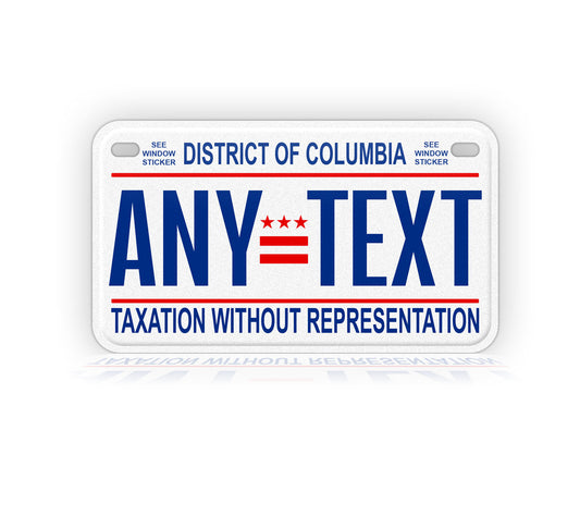 District of Columbia Motorcycle Novelty Plate