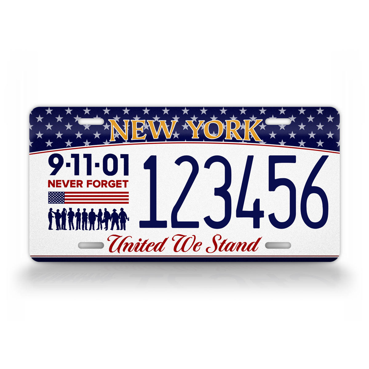New York "911 Never Forget" Novelty License Plate