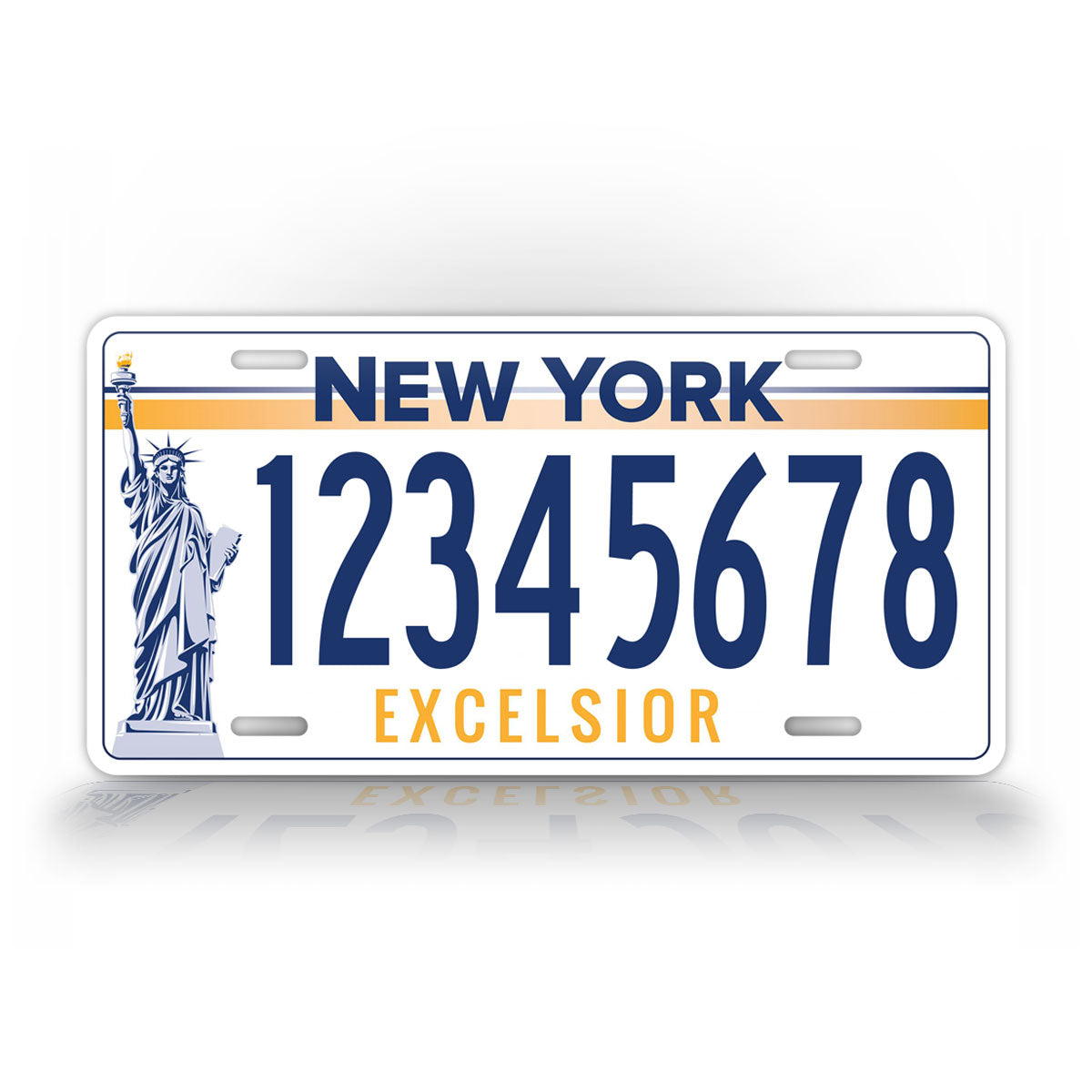 New York "Voting Option Torch" Novelty License Plate