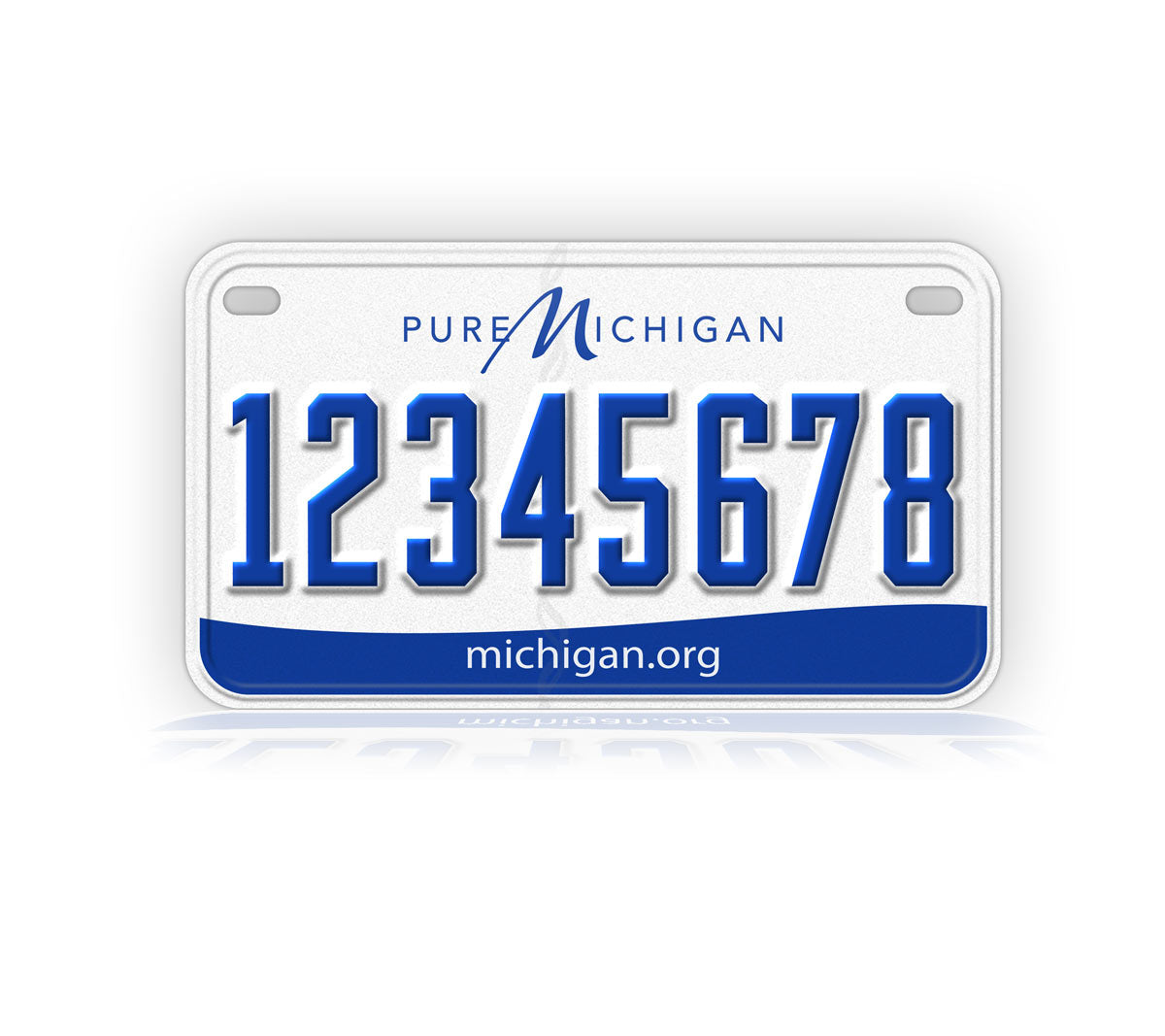Pure Michigan Motorcycle Novelty Plate