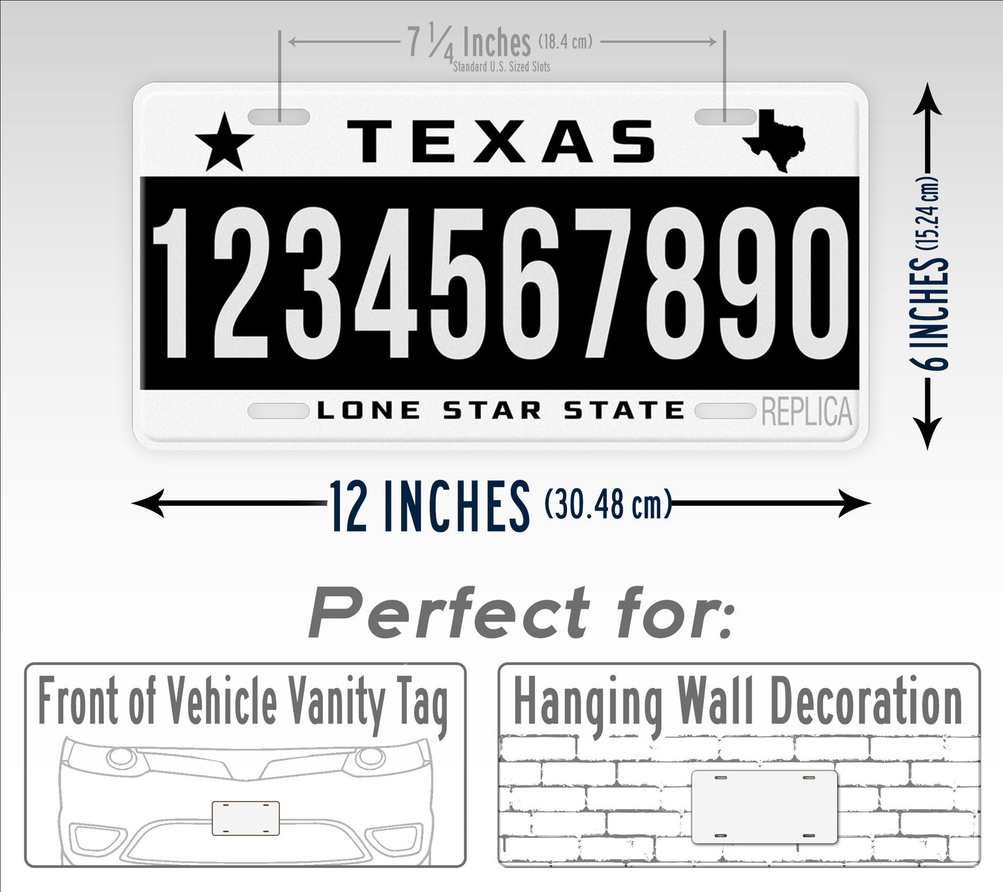 Texas Lone Star Novelty License Plate