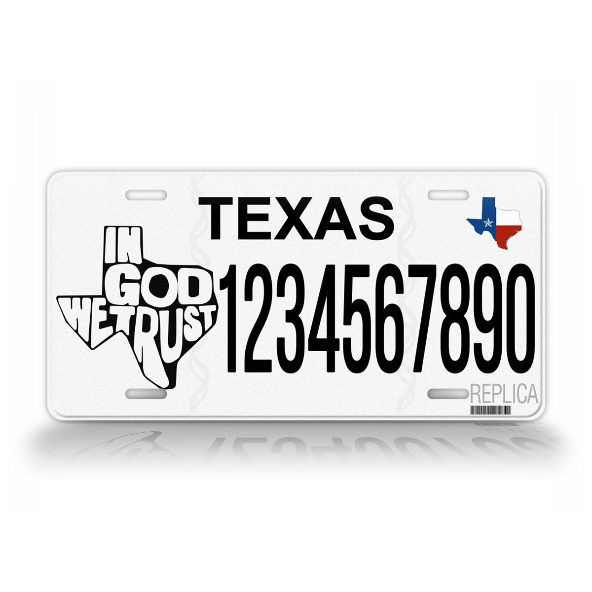 Texas In God We Trust Novelty License Plate