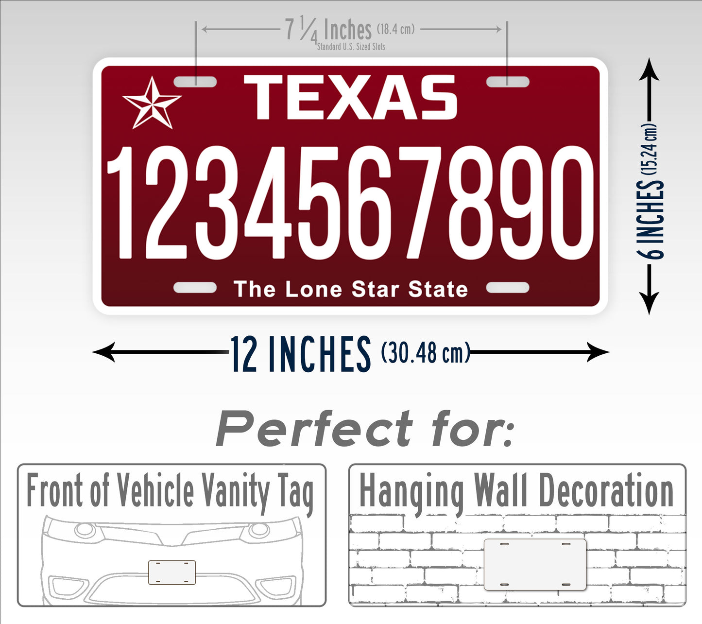 Texas Red Aggies Novelty License Plate