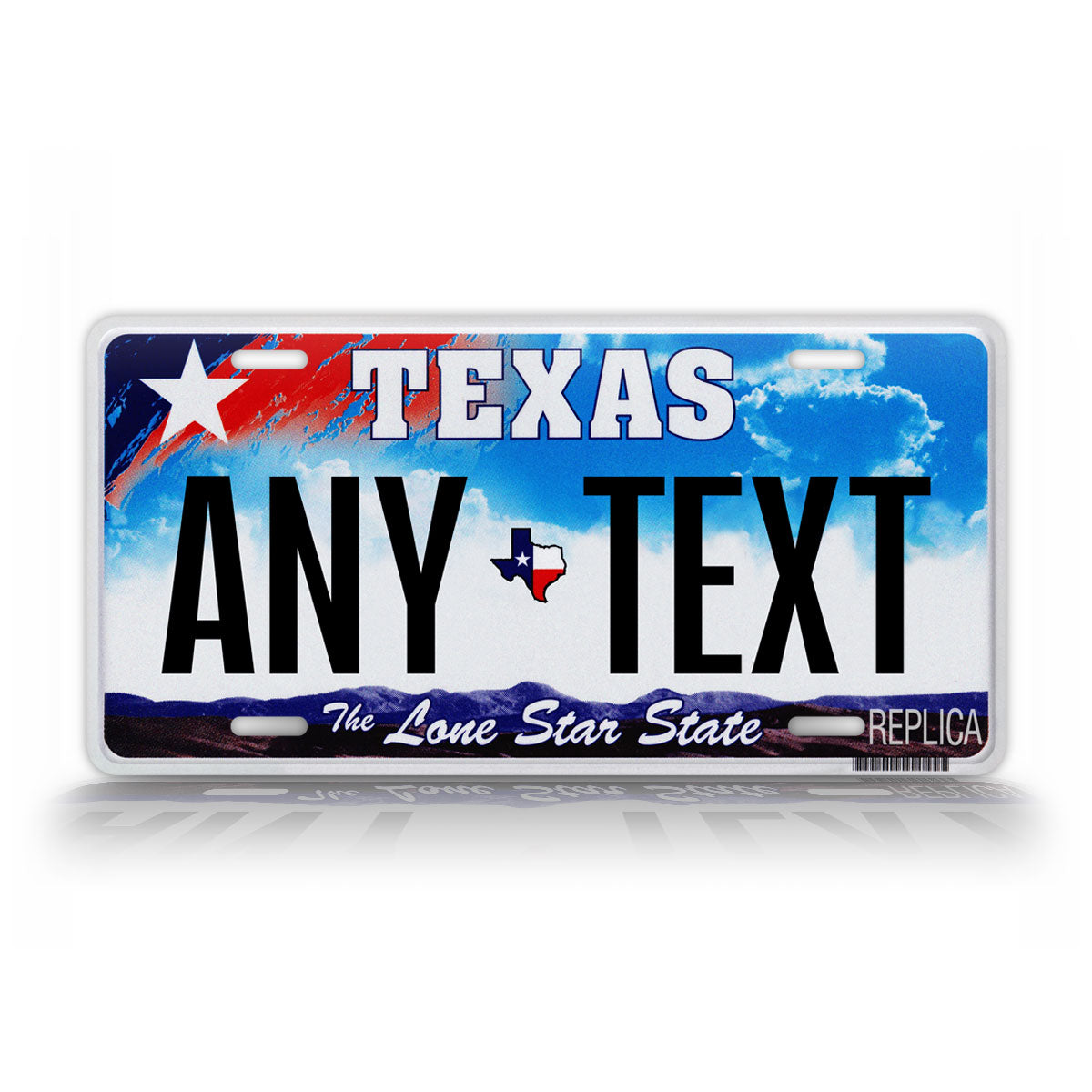 Patriotic Texas Truck Novelty License Plate