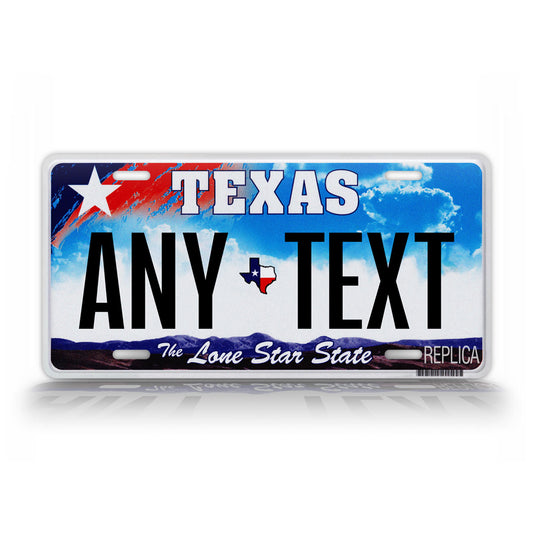 Patriotic Texas Truck Novelty License Plate