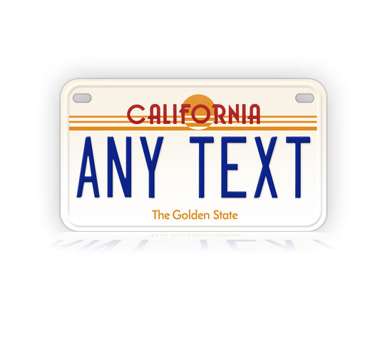 Vintage California Motorcycle Novelty Plate