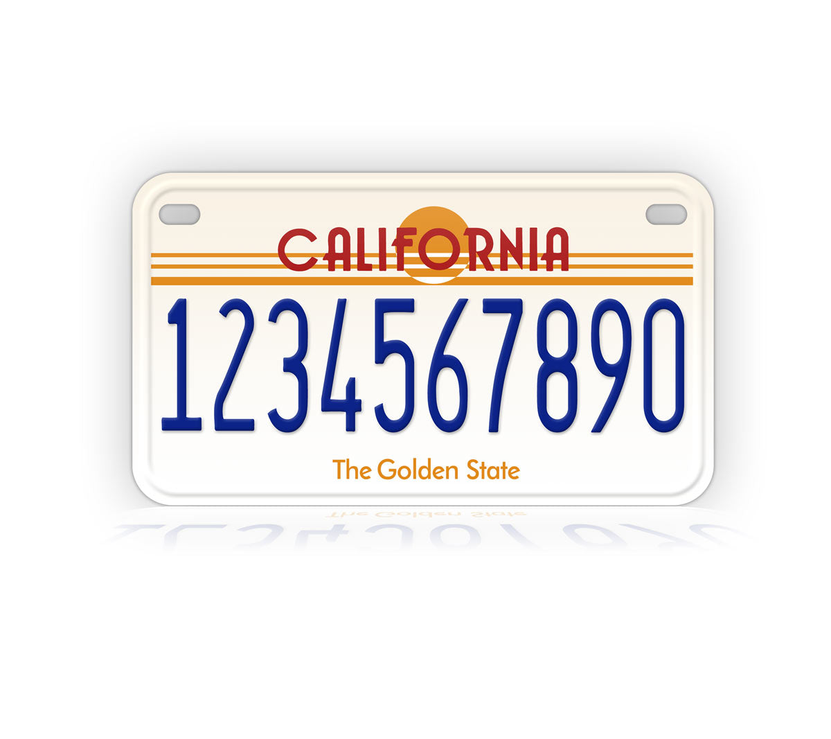 Vintage California Motorcycle Novelty Plate