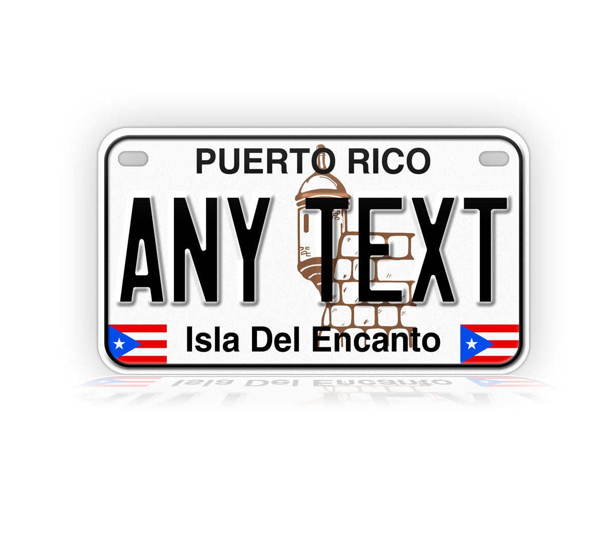 Puerto Rico Motorcycle Novelty Plate