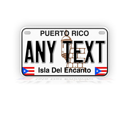 Puerto Rico Motorcycle Novelty Plate