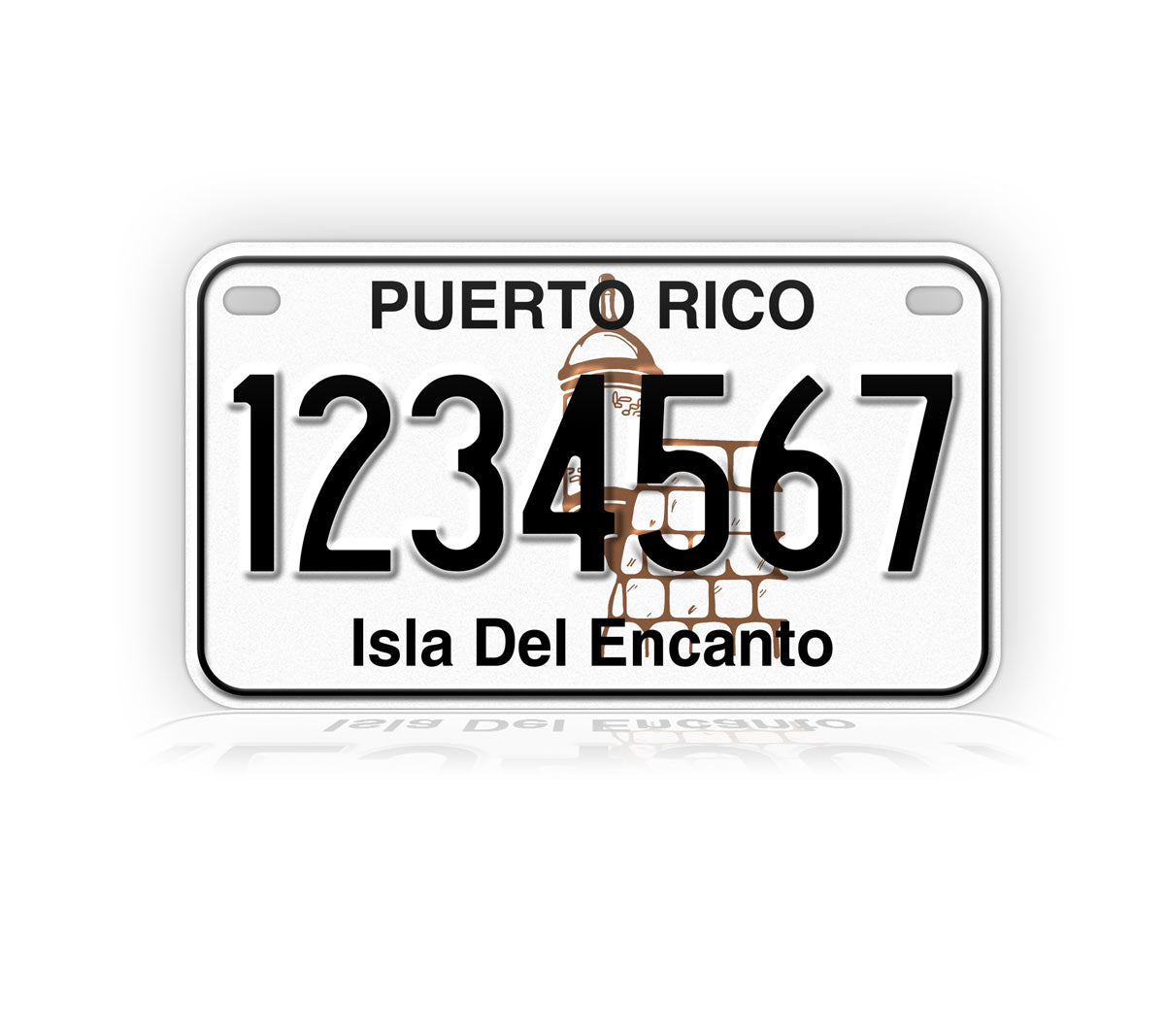 Puerto Rico Motorcycle Novelty Plate